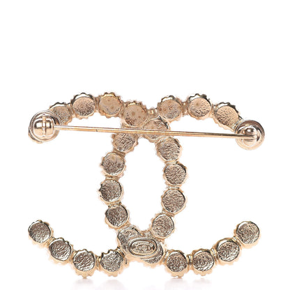 Chanel Pearl CC Brooch Gold 3 of 6