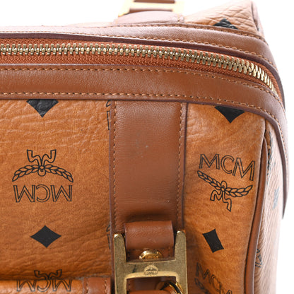 MCM Visetos Small Boston Bag Cognac 15 of 17