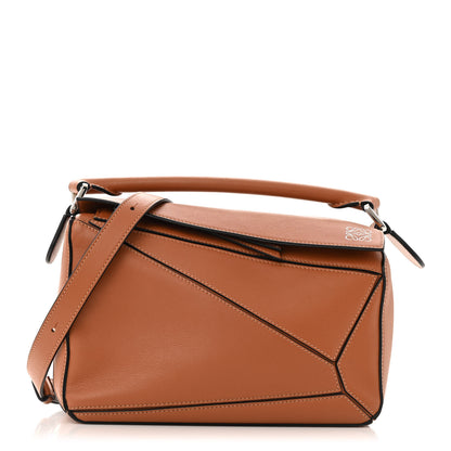 Loewe Calfskin Small Puzzle Bag Tan 1 of 12