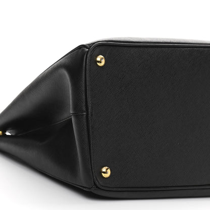 Prada Saffiano Large Galleria Double Zip Tote Black 9 of 10