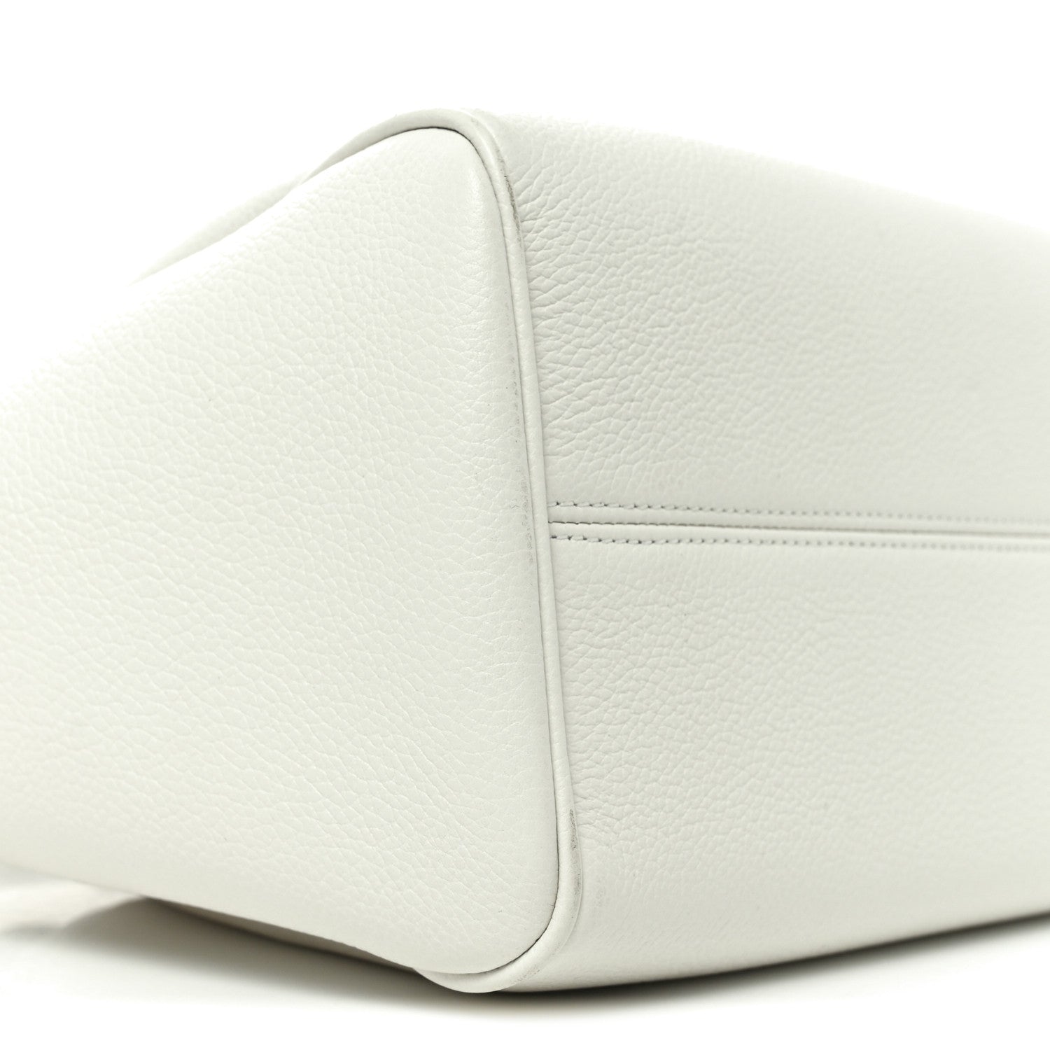 Celine Calfskin Cuir Small Triomphe Cabas Drawstring White 8 of 9