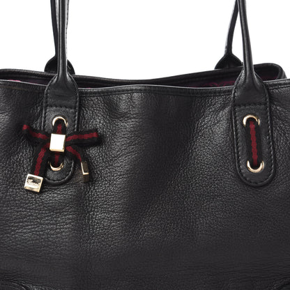 Gucci Calfskin Medium Princy Tote Black 10 of 12