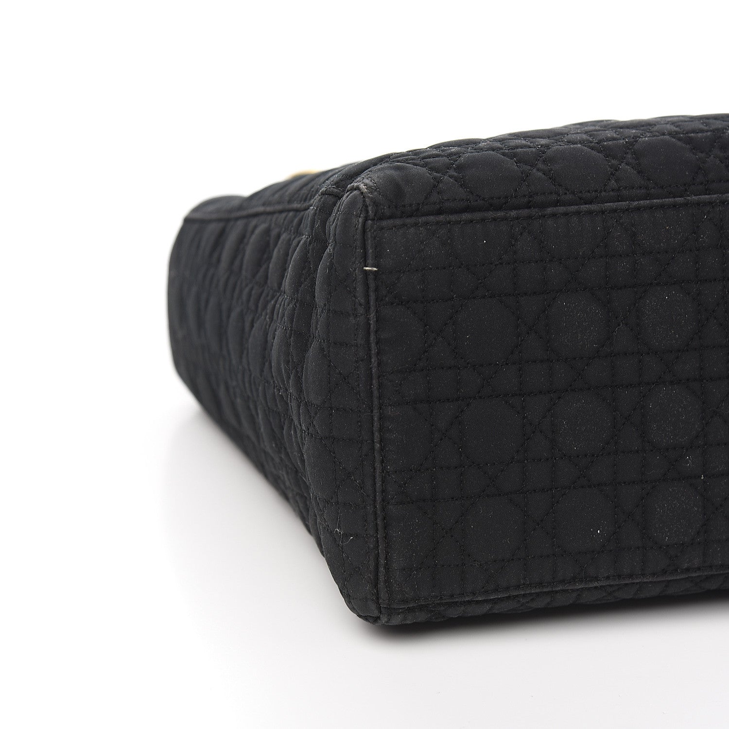 Christian Dior Nylon Cannage Stitched Medium Lady Dior Black 8 of 10