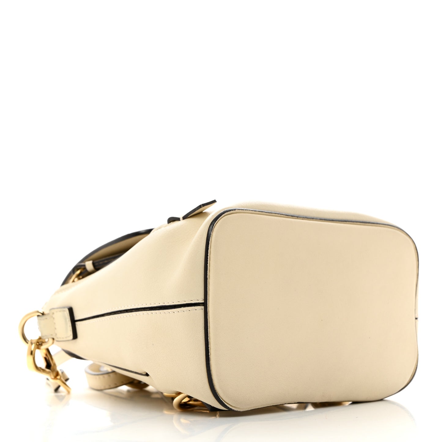 Suede Calfskin Mini Faye Backpack Off White