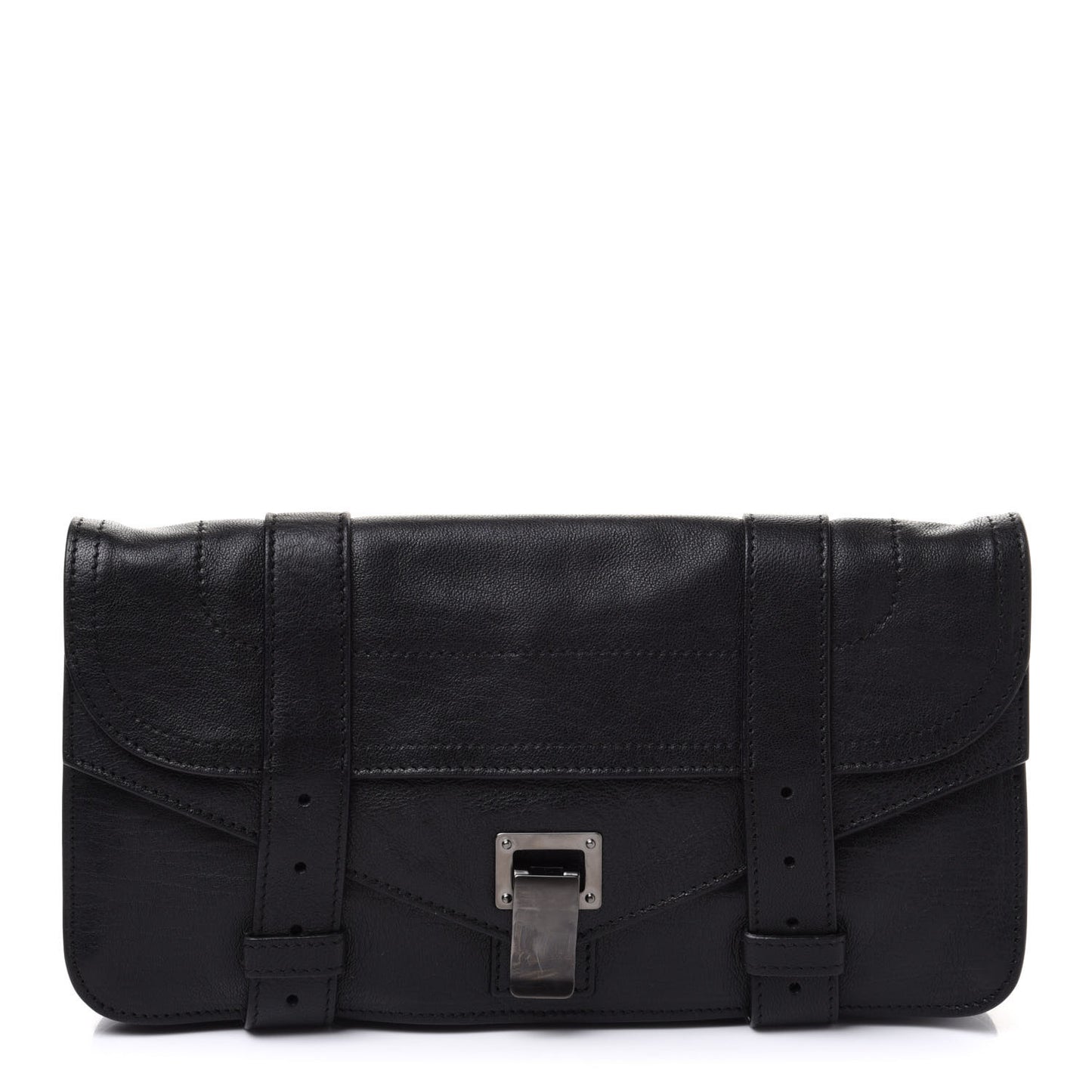 Lambskin PS1 Pochette Clutch Black