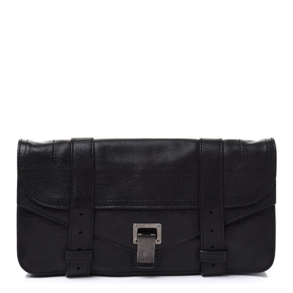 Proenza Schouler Lambskin PS1 Pochette Clutch Black 1 of 12