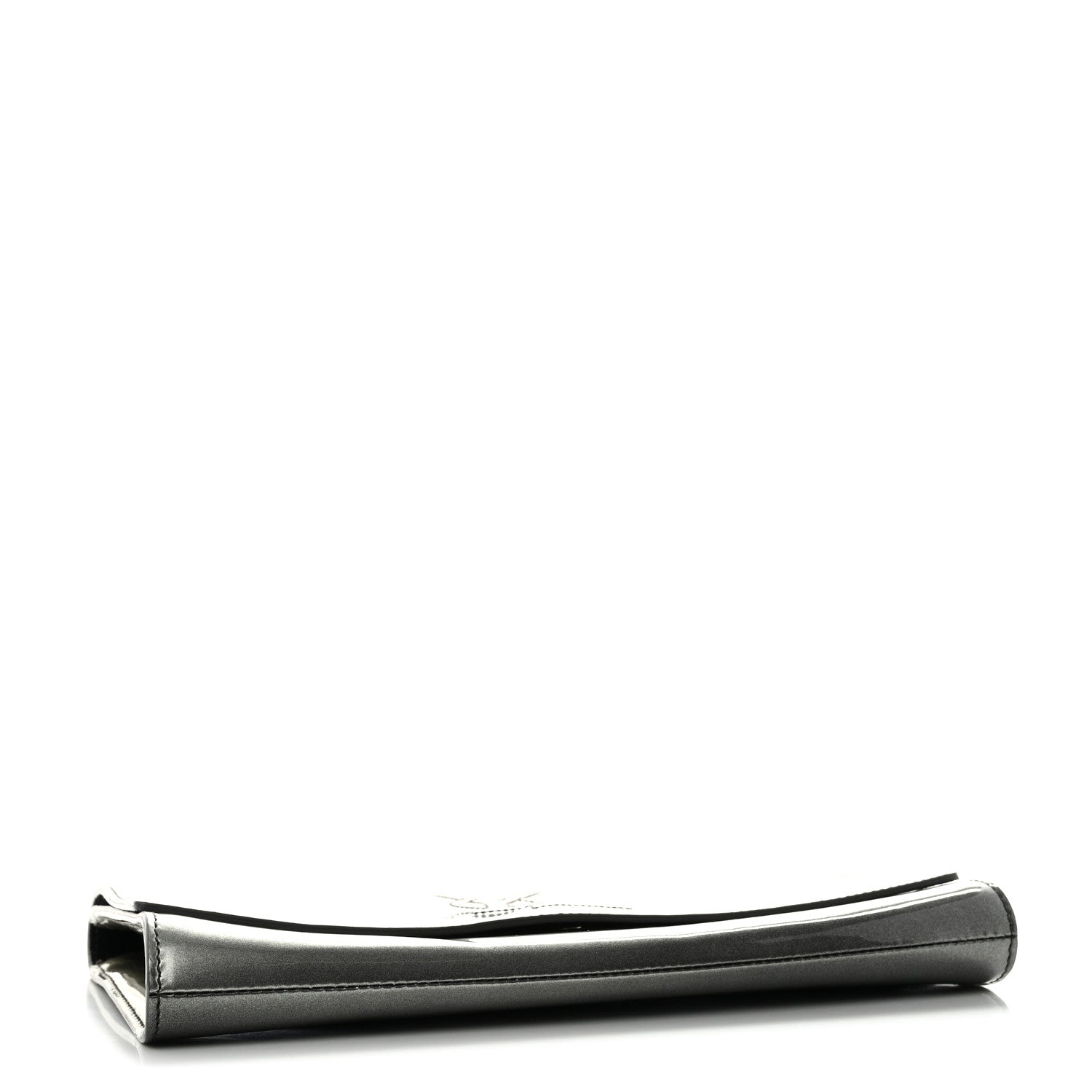 Saint Laurent Patent Large Belle De Jour Clutch Grey 4 of 7