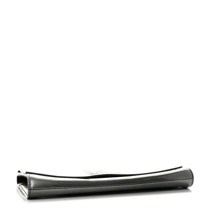 Saint Laurent Patent Large Belle De Jour Clutch Grey 4 of 7