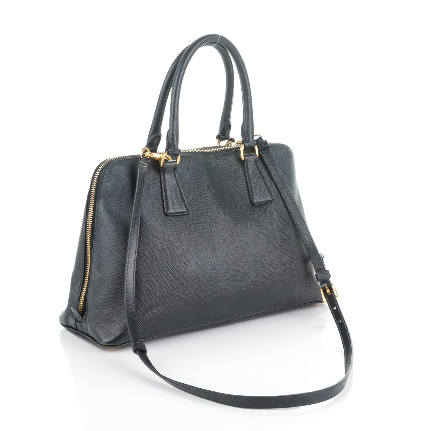 Saffiano Lux Medium Promenade Tote Black