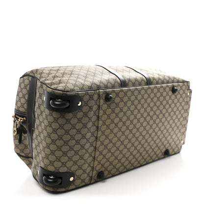 Gucci GG Plus Monogram Large Carry On Duffle Trolley Beige Ebony Cocoa Dark Chocolate 5 of 14