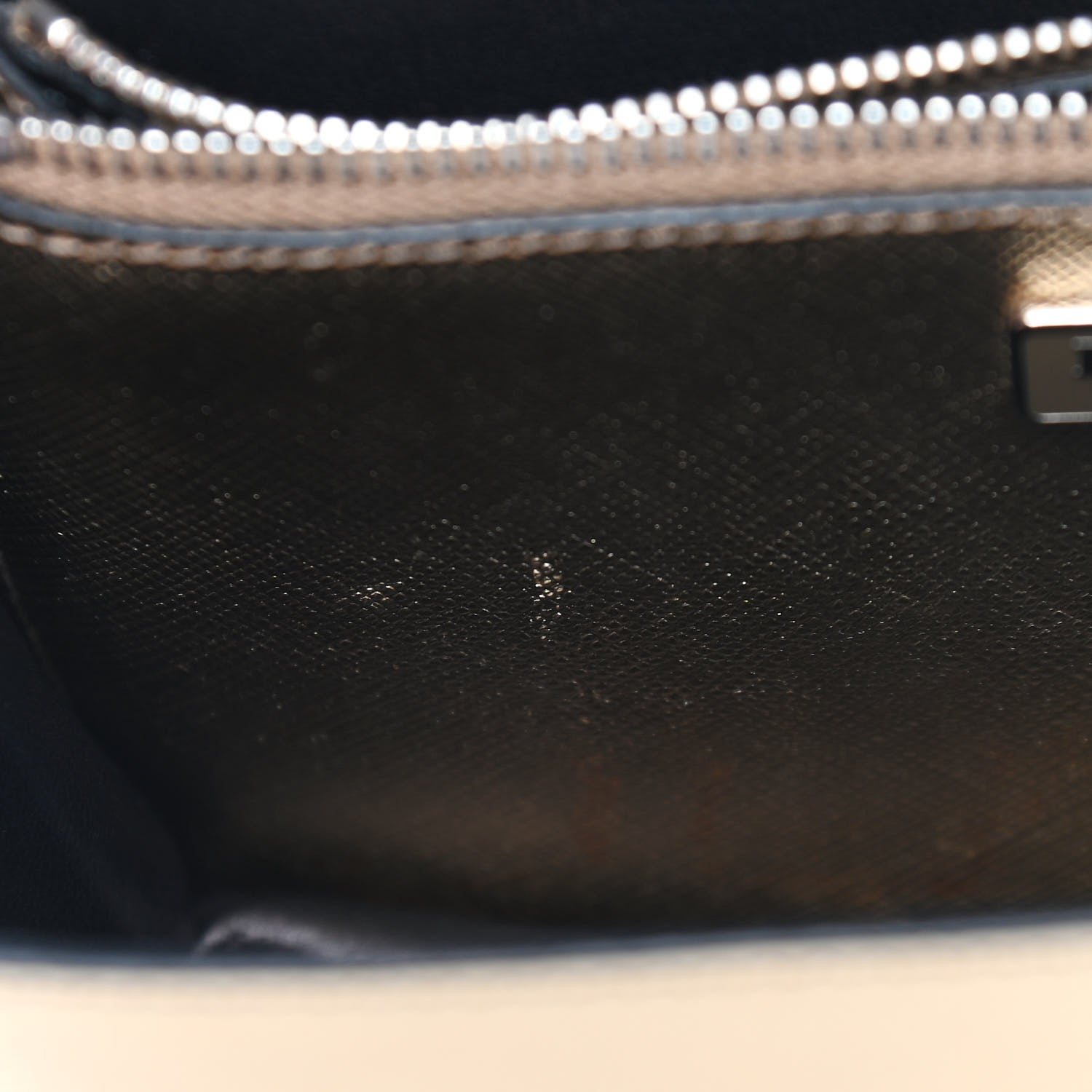 Prada Saffiano Lux Sound Shoulder Bag Platino 6 of 8