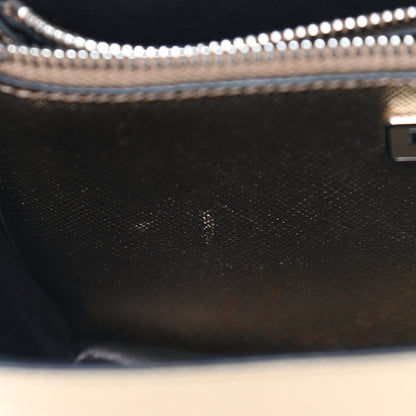 Prada Saffiano Lux Sound Shoulder Bag Platino 6 of 8