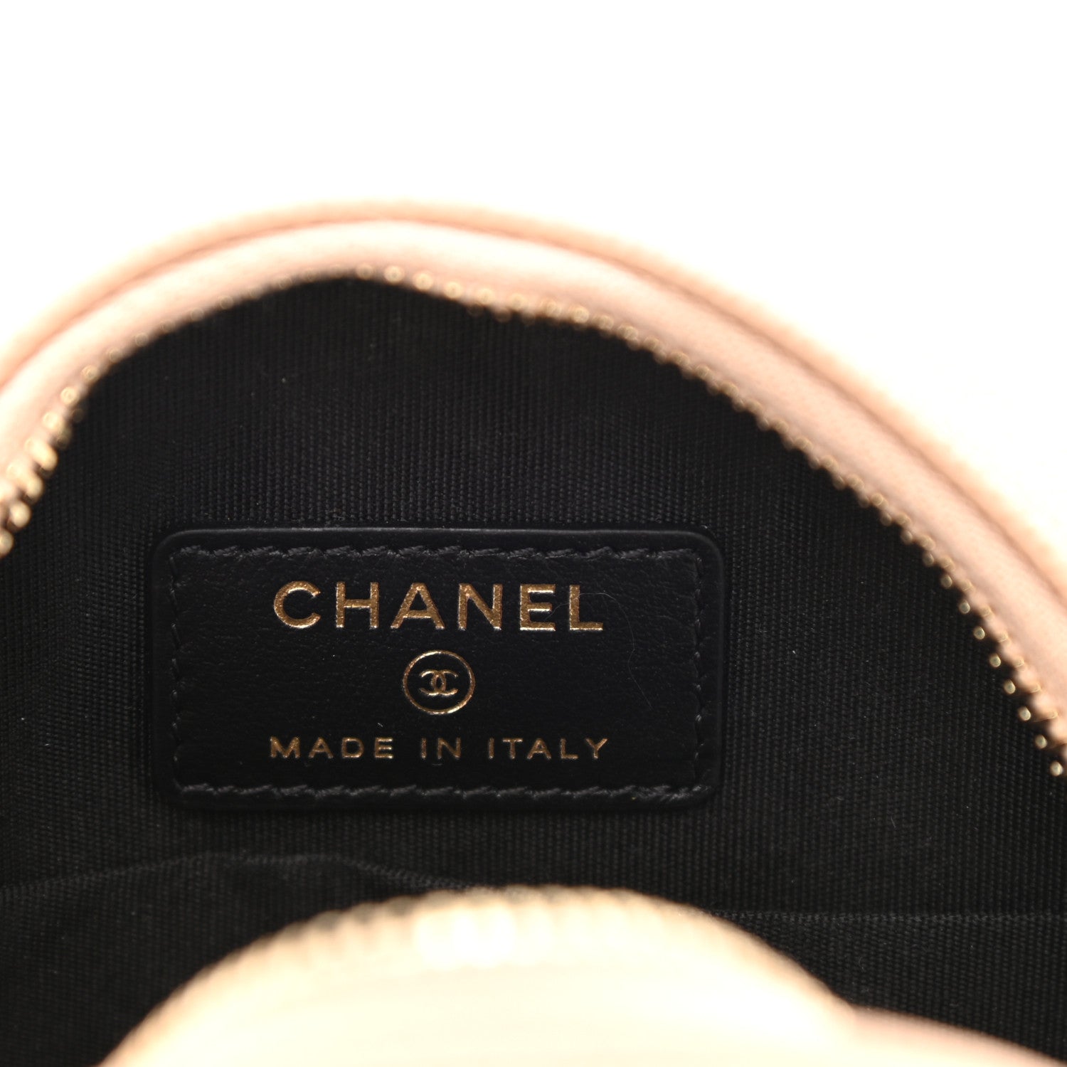 Chanel Caviar Quilted Round Filigree Crossbody Beige Black 6 of 11