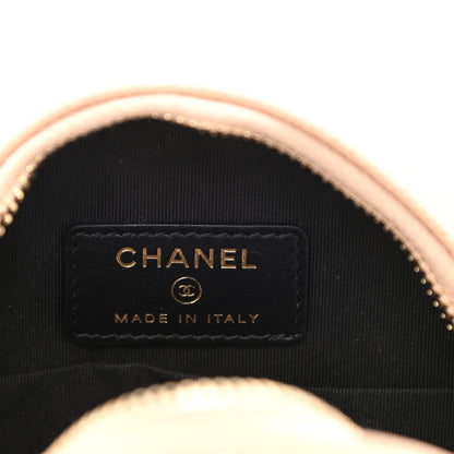 Chanel Caviar Quilted Round Filigree Crossbody Beige Black 6 of 11