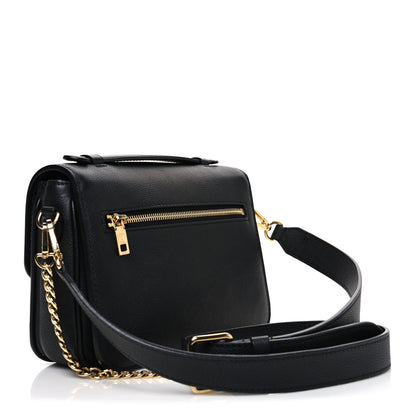 Louis Vuitton Grained Calfskin Lockme Oxford Black 3 of 10