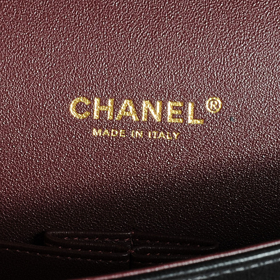 Chanel Lambskin Quilted Maxi Double Flap Black 6 of 7