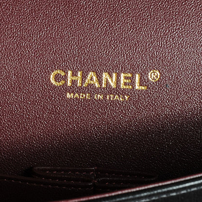 Chanel Lambskin Quilted Maxi Double Flap Black 6 of 7