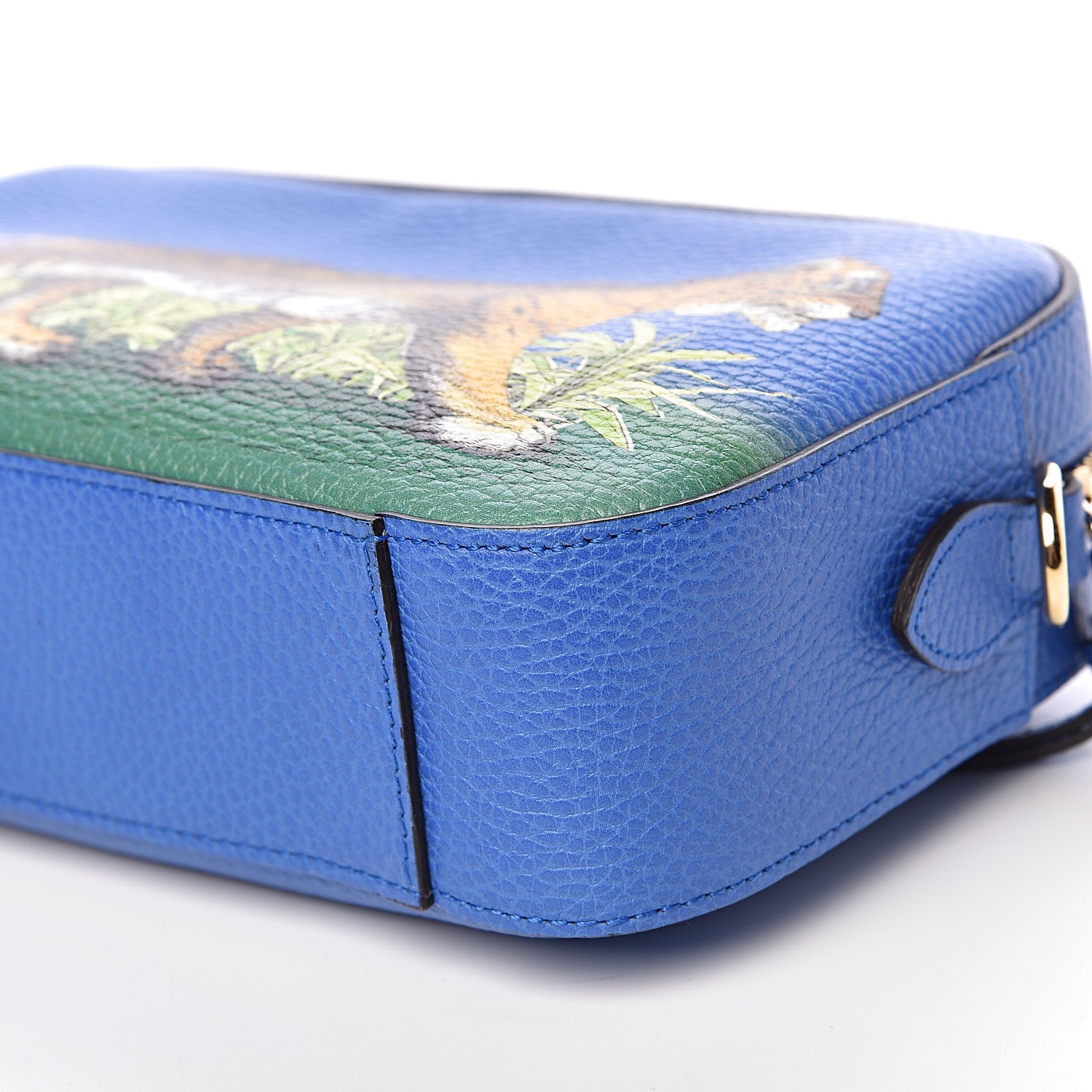 Gucci Calfskin Sylvie Tiger Print Camera Bag Multicolor Dark Sky 9 of 10