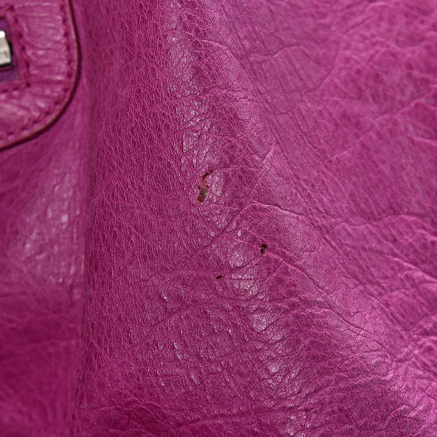 Agneau Giant 21 Silver Hardware Weekender Magenta
