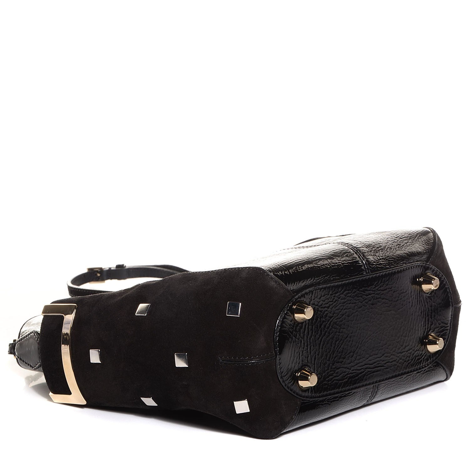 Jimmy Choo Crinkled Patent Small Anabel Crossbody Black 4 of 7