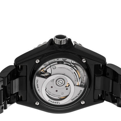 Chanel Stainless Steel Ceramic 38mm J12 Automatic Watch Black 4 of 5