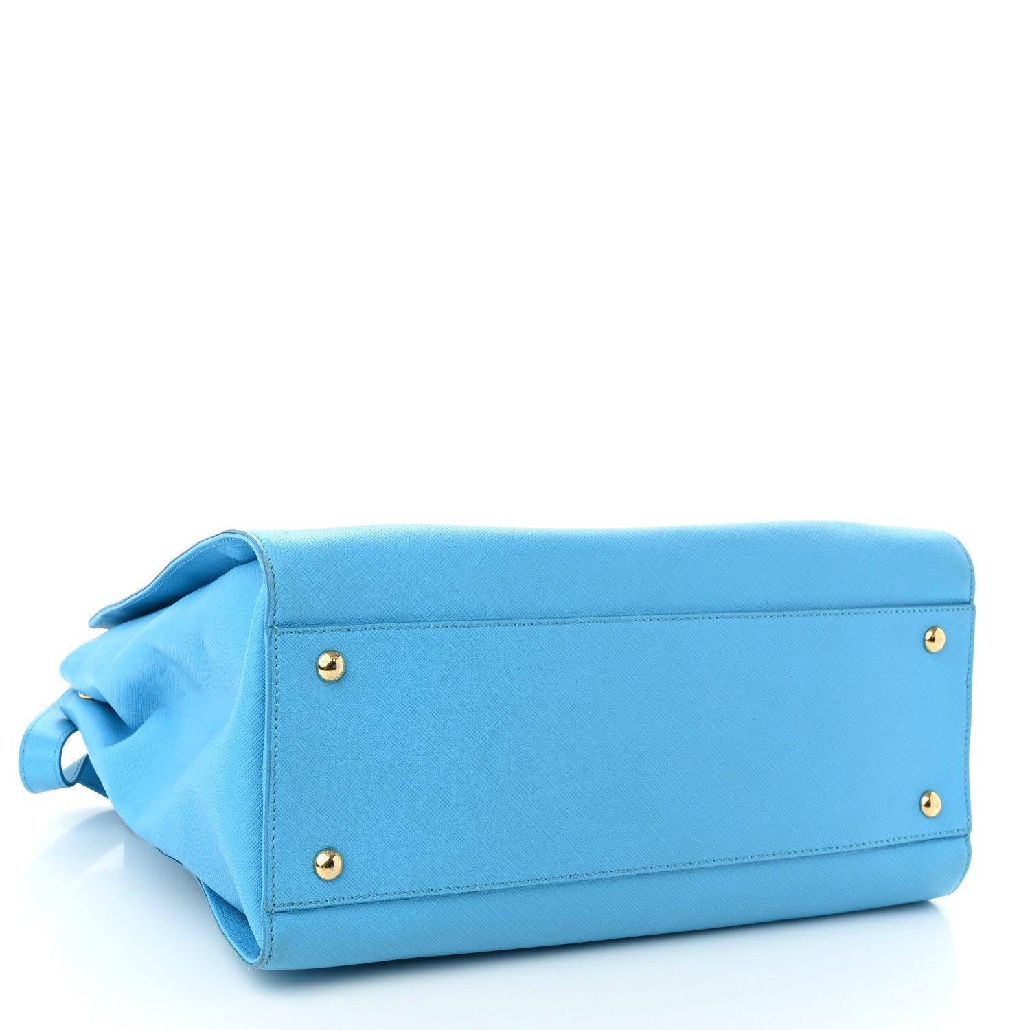 Salvatore Ferragamo Printed Calfskin Beky Tote Cielo 4 of 11