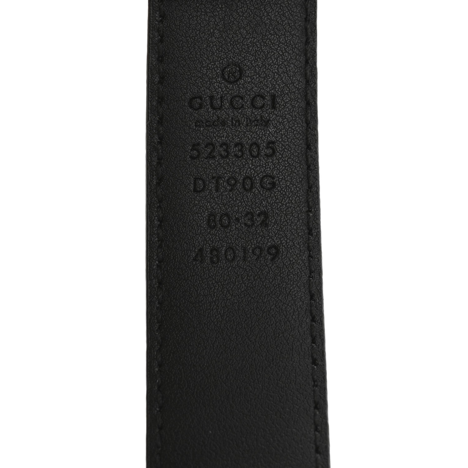 Gucci Calfskin Icaro G Cube 25mm Belt 80 32 Black 5 of 5