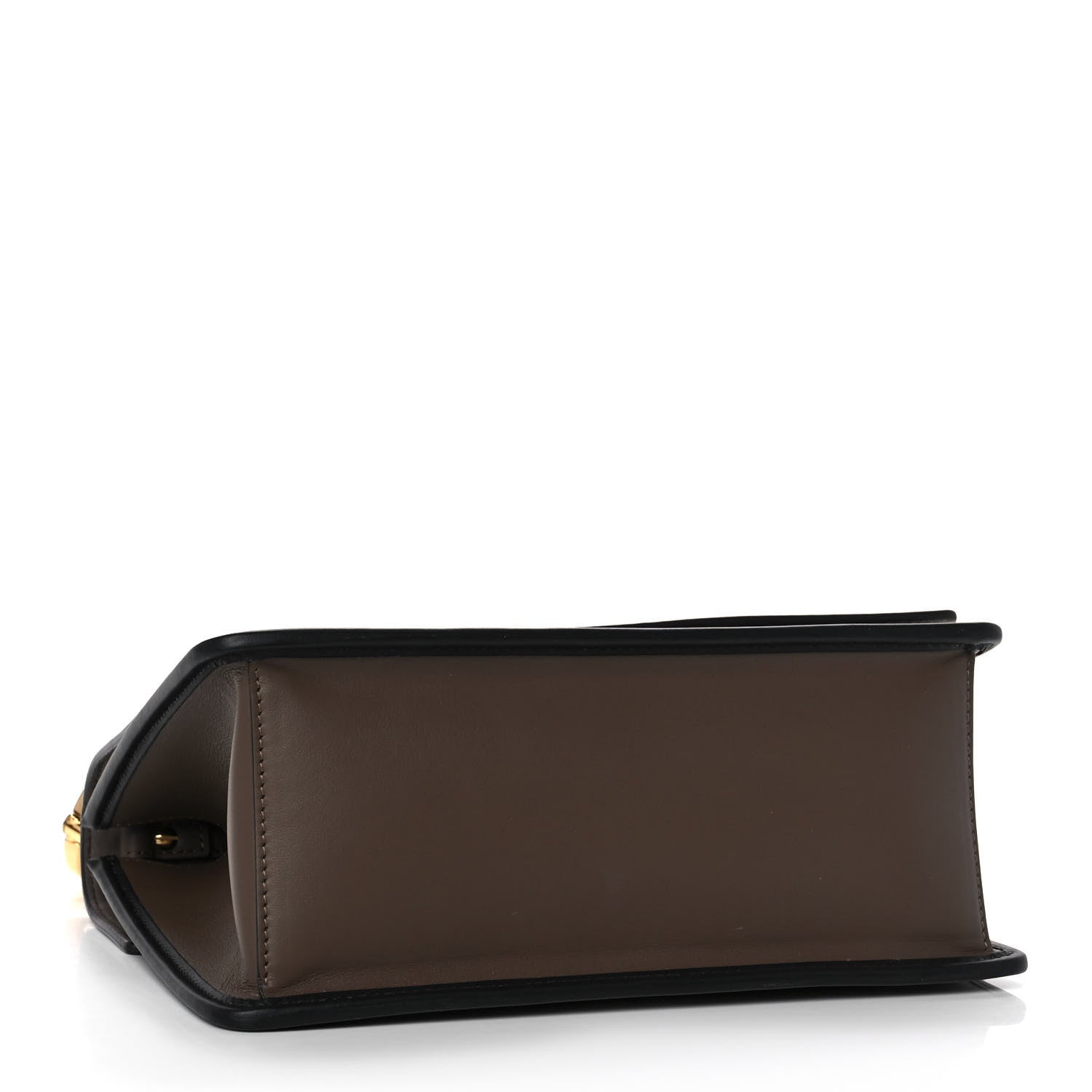 Fendi Vitello Century F is Fendi Bi-Color FF 1974 Embossed Kan I Shoulder Bag Maya Black 4 of 14