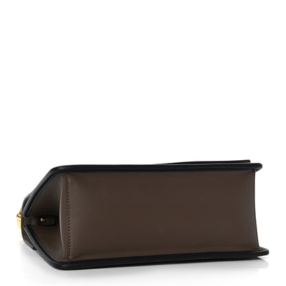 Fendi Vitello Century F is Fendi Bi-Color FF 1974 Embossed Kan I Shoulder Bag Maya Black 4 of 14