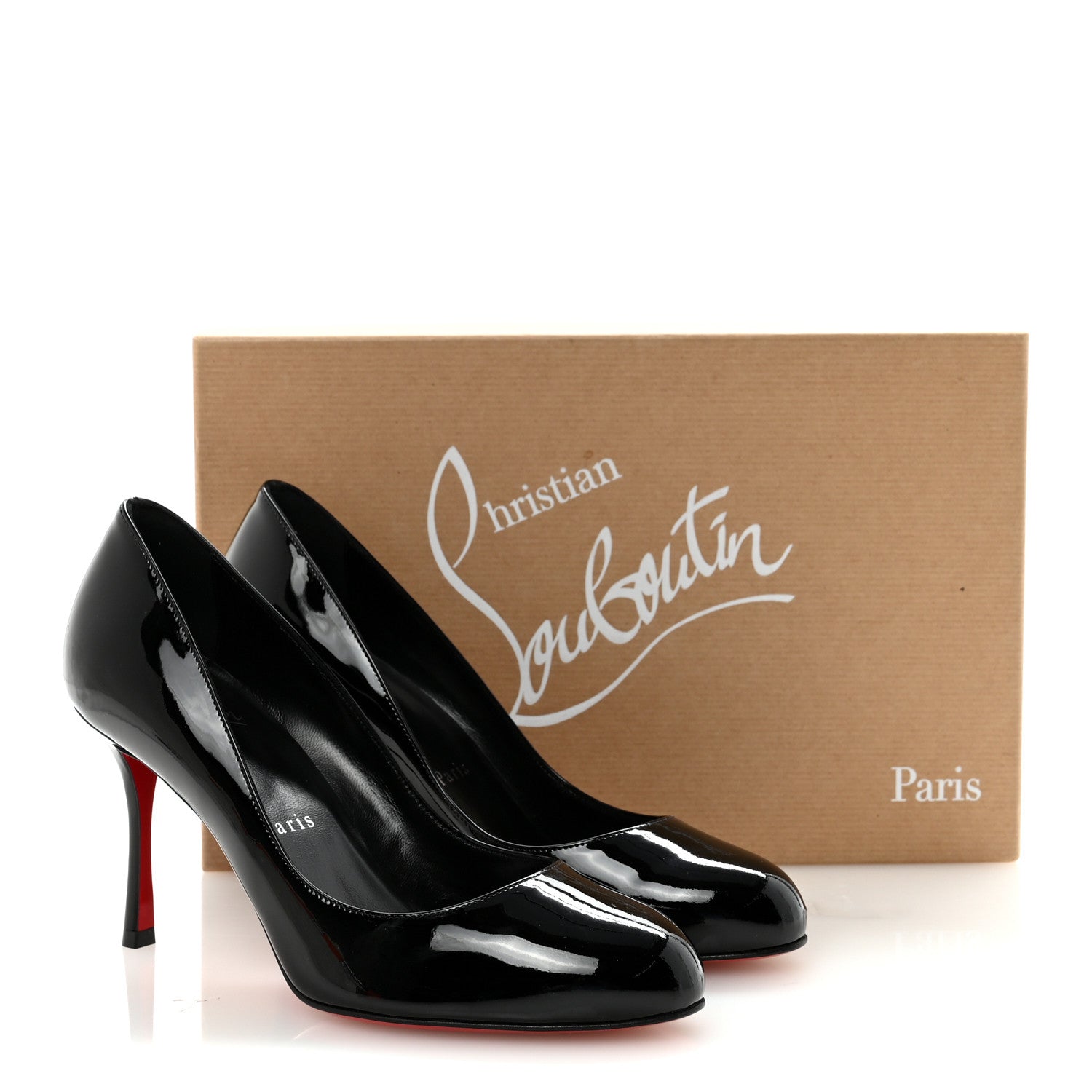Christian Louboutin Patent Dolly 85 Pumps 35.5 Black 1825557