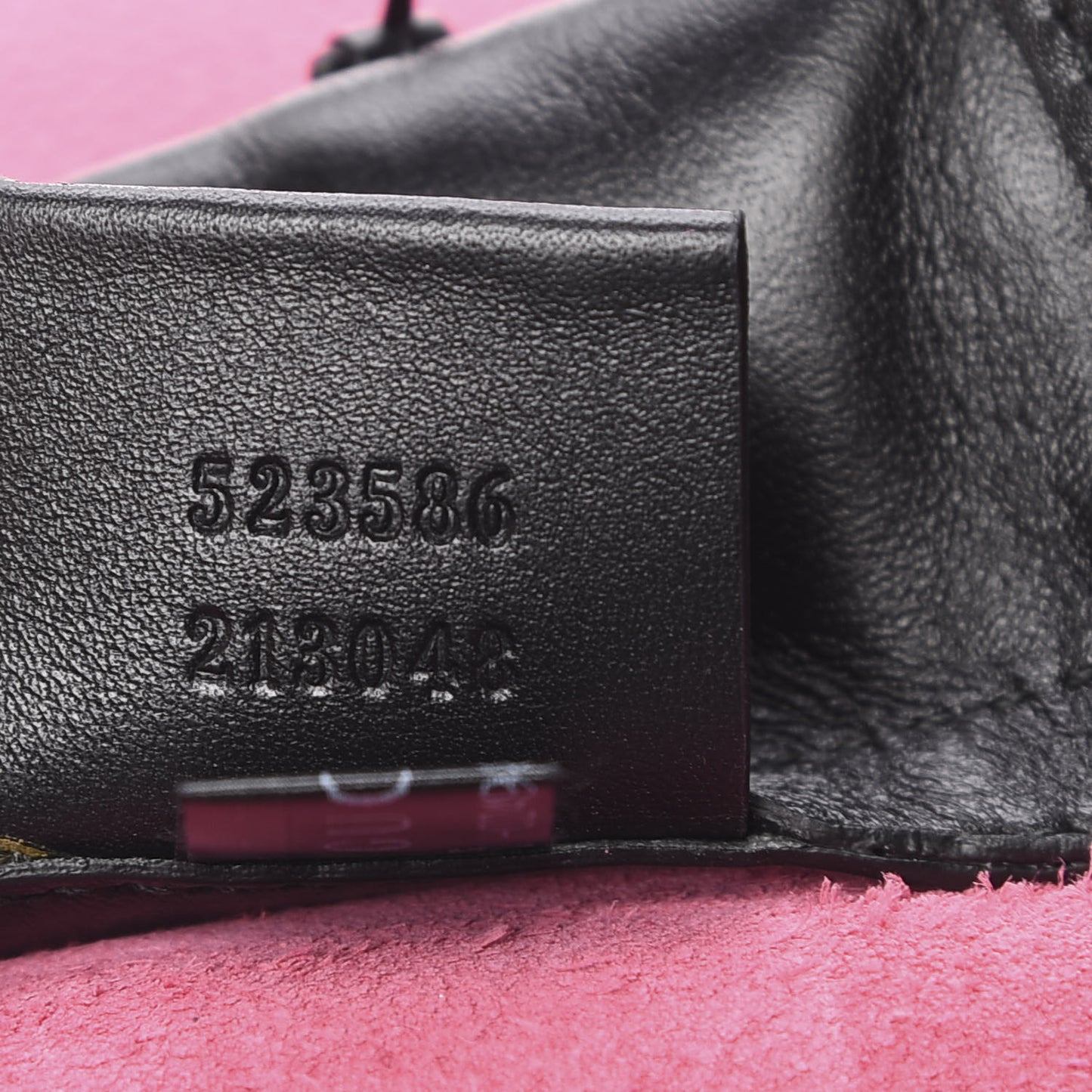 Grained Calfskin Logo Drawstring Backpack Box Pink Green Black