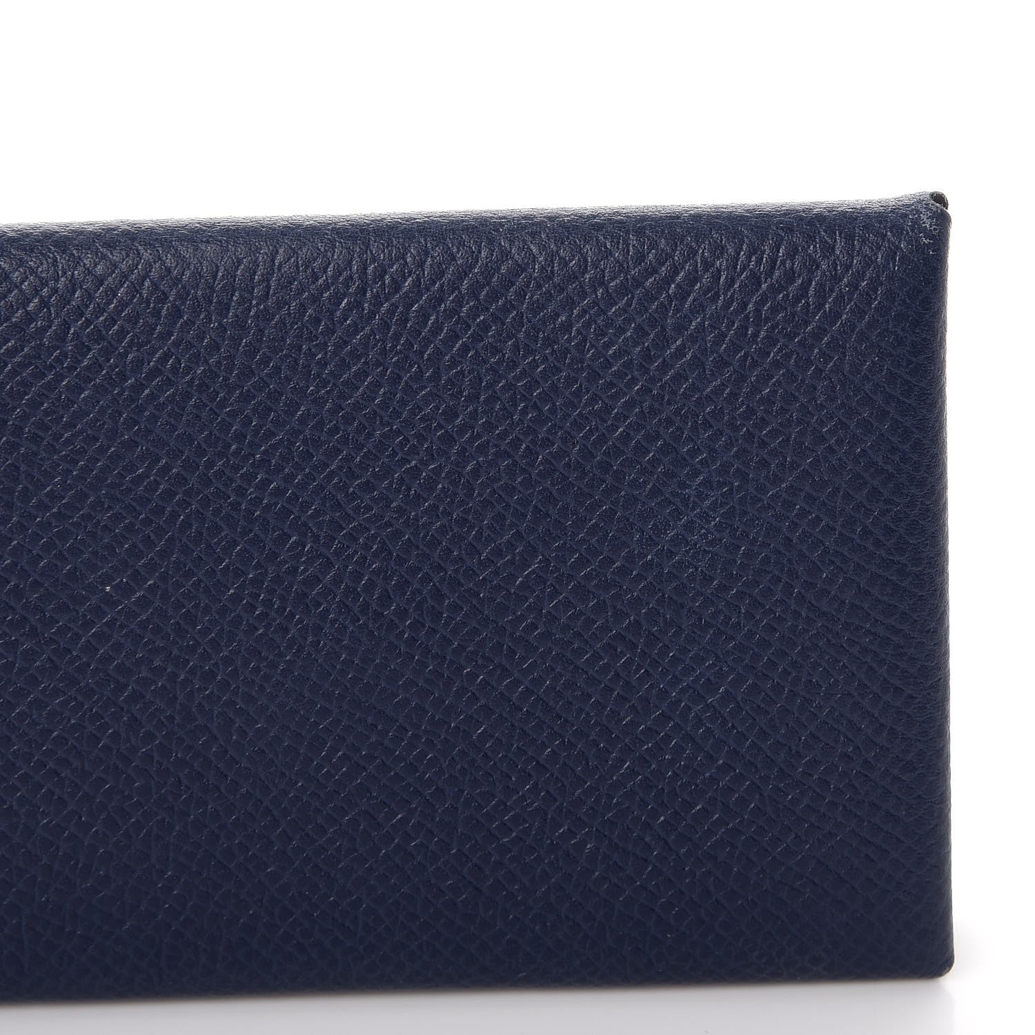 Hermes Epsom Calvi Card Case Bleu Saphir 8 of 12