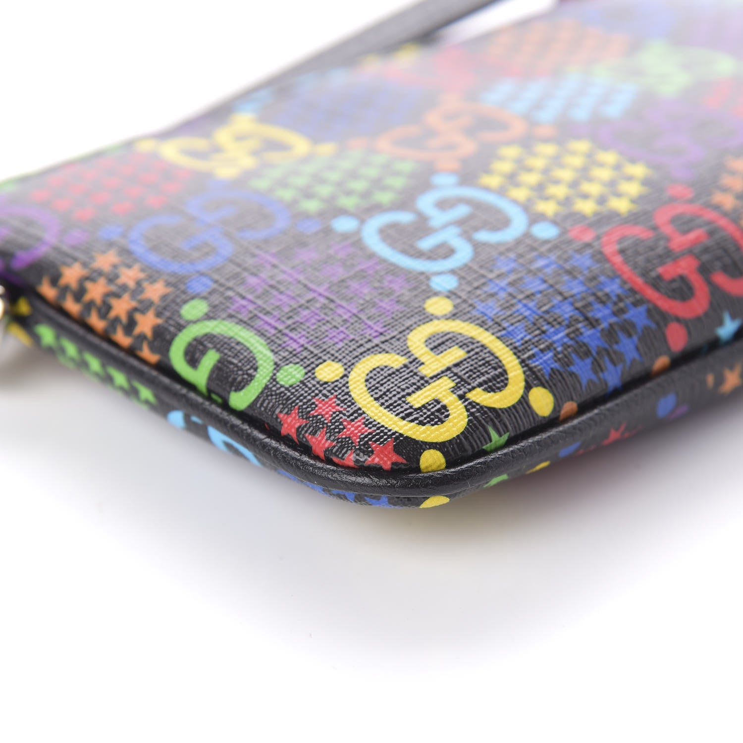 Gucci GG Supreme Monogram Psychedelic iPhone Pouch Black 6 of 10