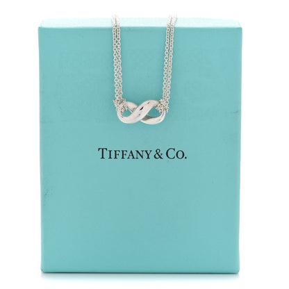 Tiffany Sterling Silver Figure 8 Pendant Necklace 7 of 7