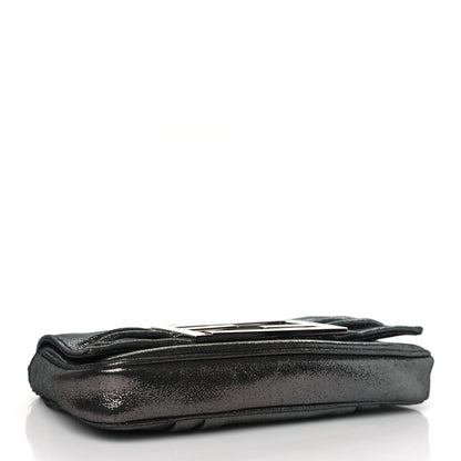 Fendi Metallic Calfskin Mia Pochette Silver 4 of 11