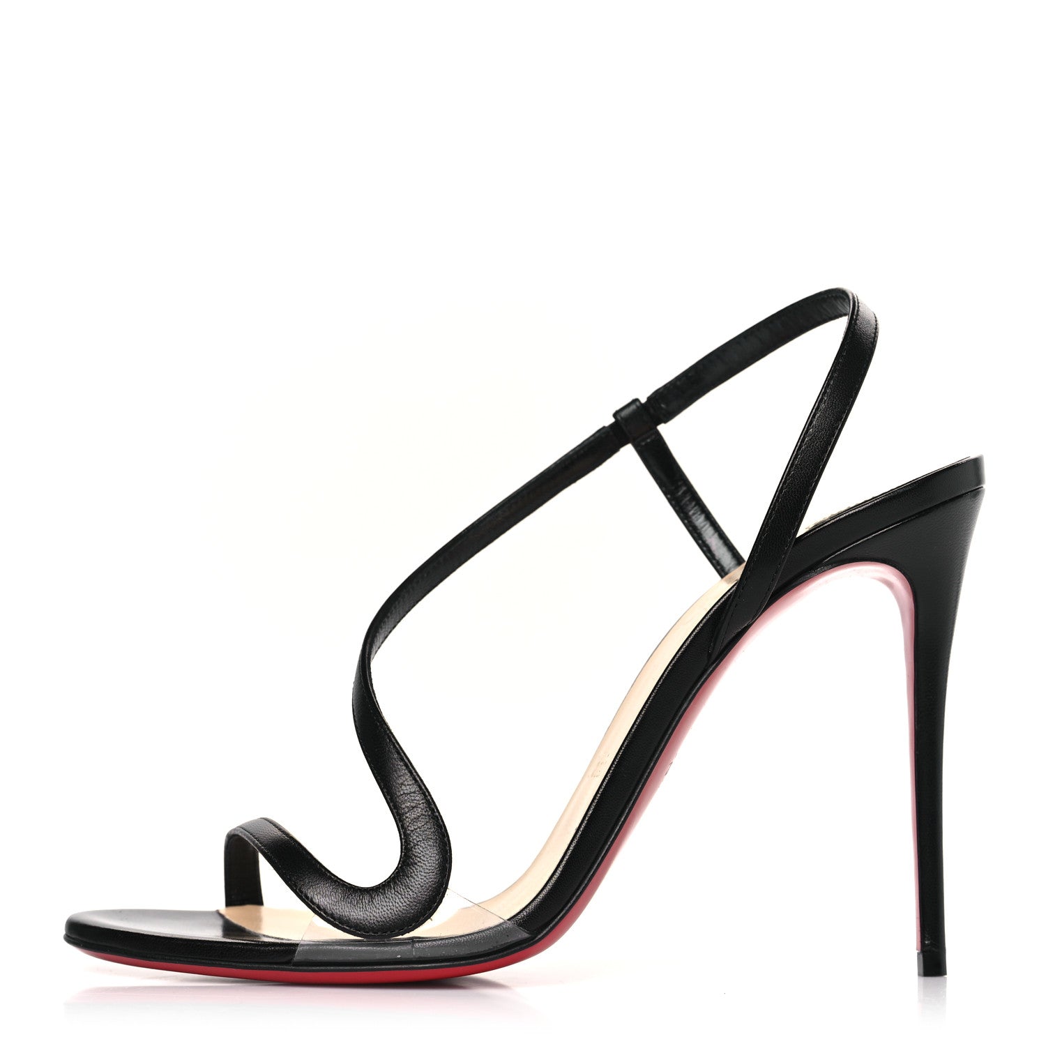Christian Louboutin CHRISTIAN LOUBOUTIN Nappa Rosalie 100 Sandals 39 Black 1 of 7