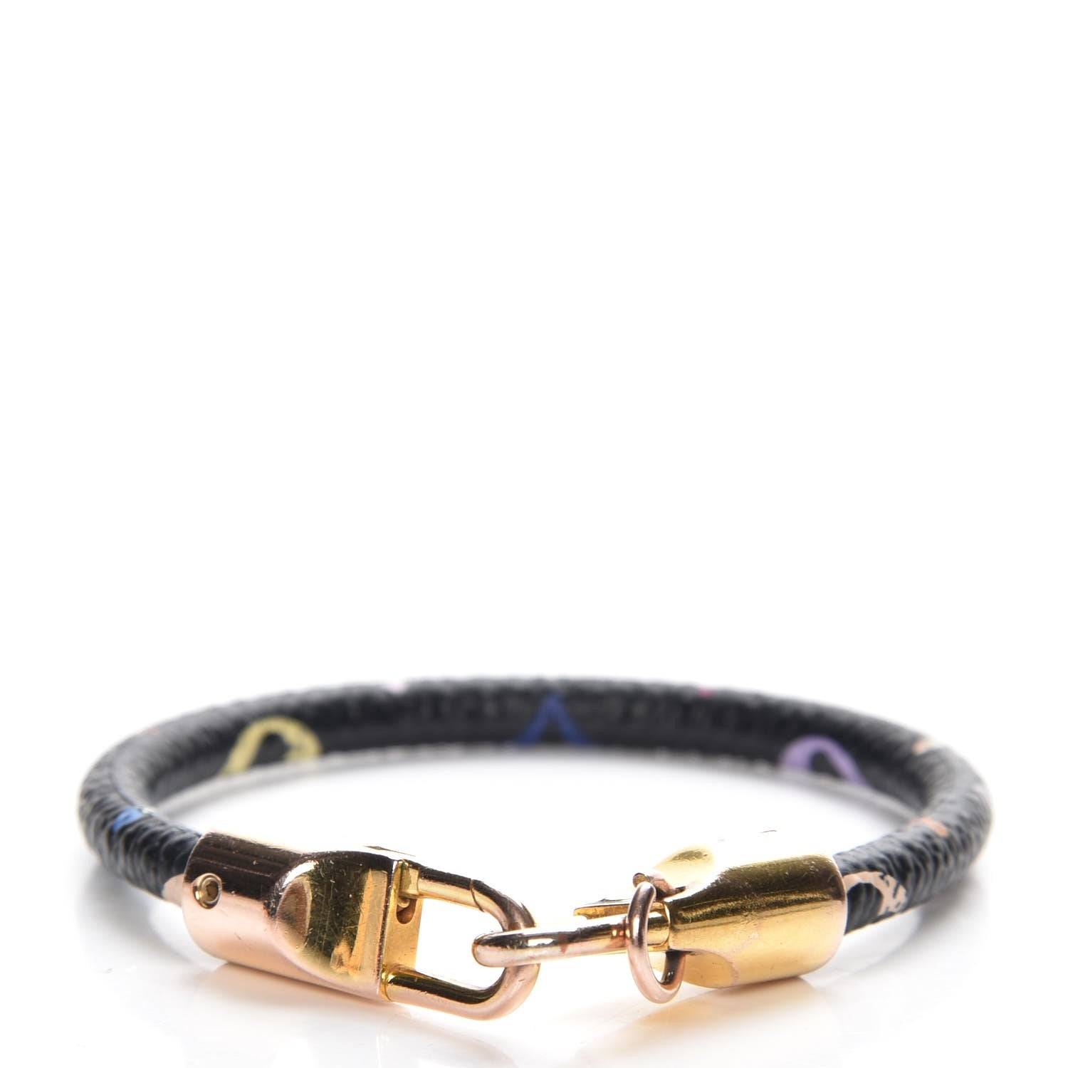 Louis Vuitton Monogram Multicolor Luck It Bracelet 17 Black 1 of 4
