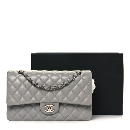 Chanel Caviar Quilted Medium Double Flap Grey 11 of 11