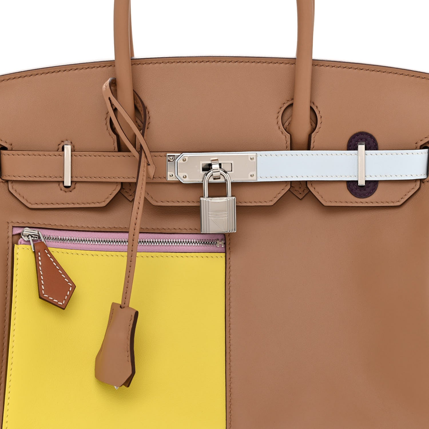 Hermes Swift Colormatic Birkin 30 Chai Lime Bleu Brume Cassis Nata 8 of 12
