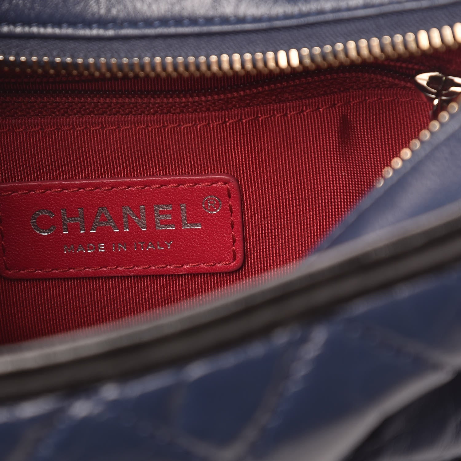 Chanel Aged Calfskin Quilted Small Gabrielle Hobo Navy Black 6 of 10