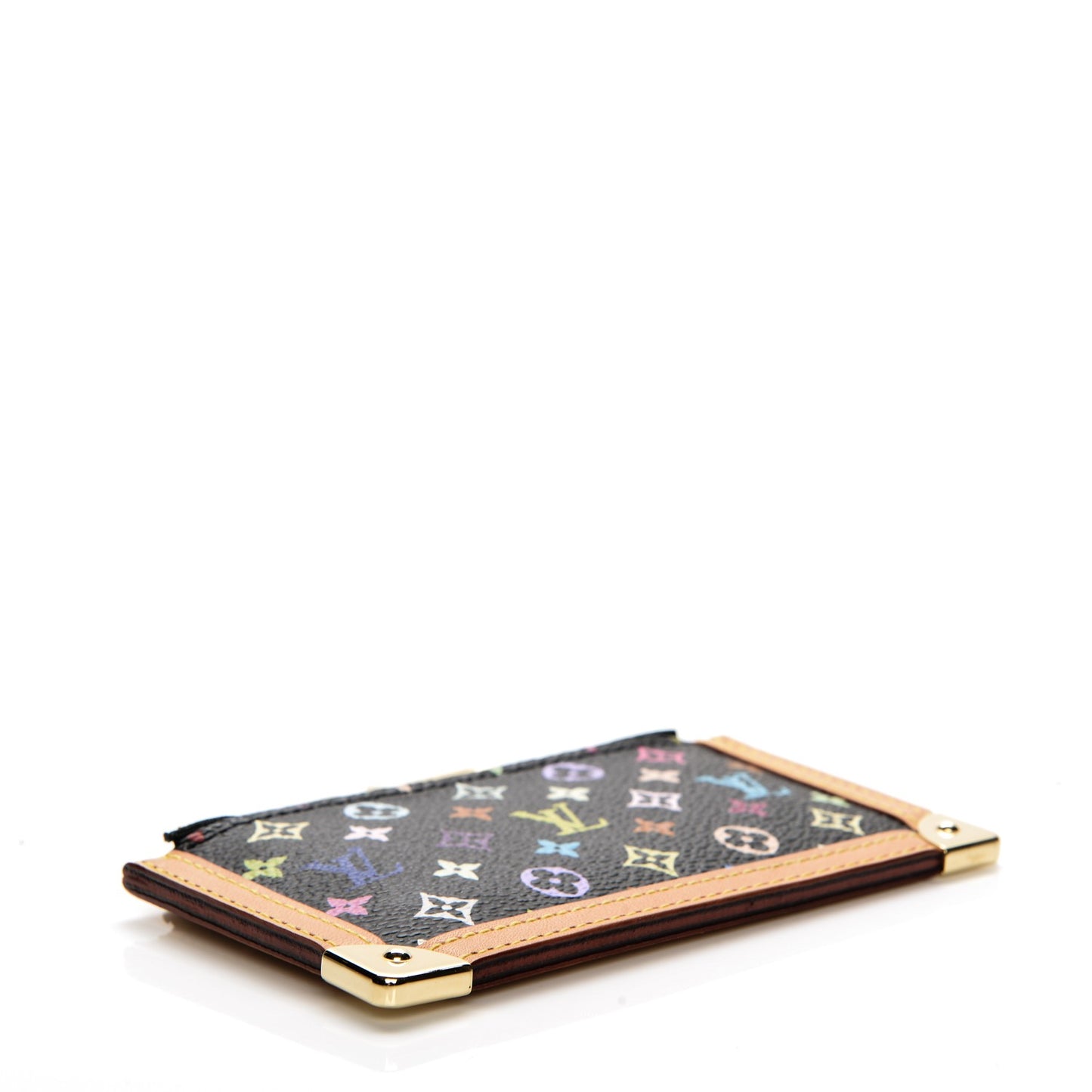 Monogram Multicolor Key Pouch Black