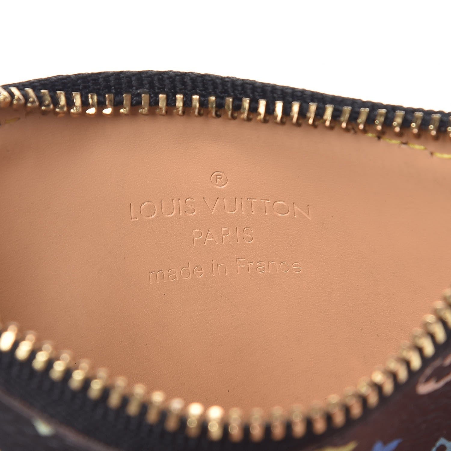 Louis Vuitton Monogram Multicolor Key Pouch Black 6 of 8