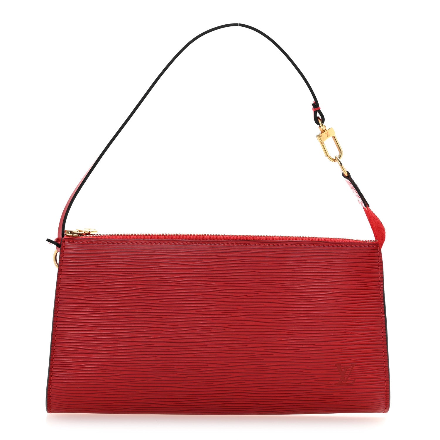 Louis Vuitton Epi Pochette Accessories 24 Castillan Red 1 of 12