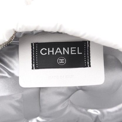Chanel Nylon Embossed Small Doudoune Backpack Pink Grey White 5 of 8
