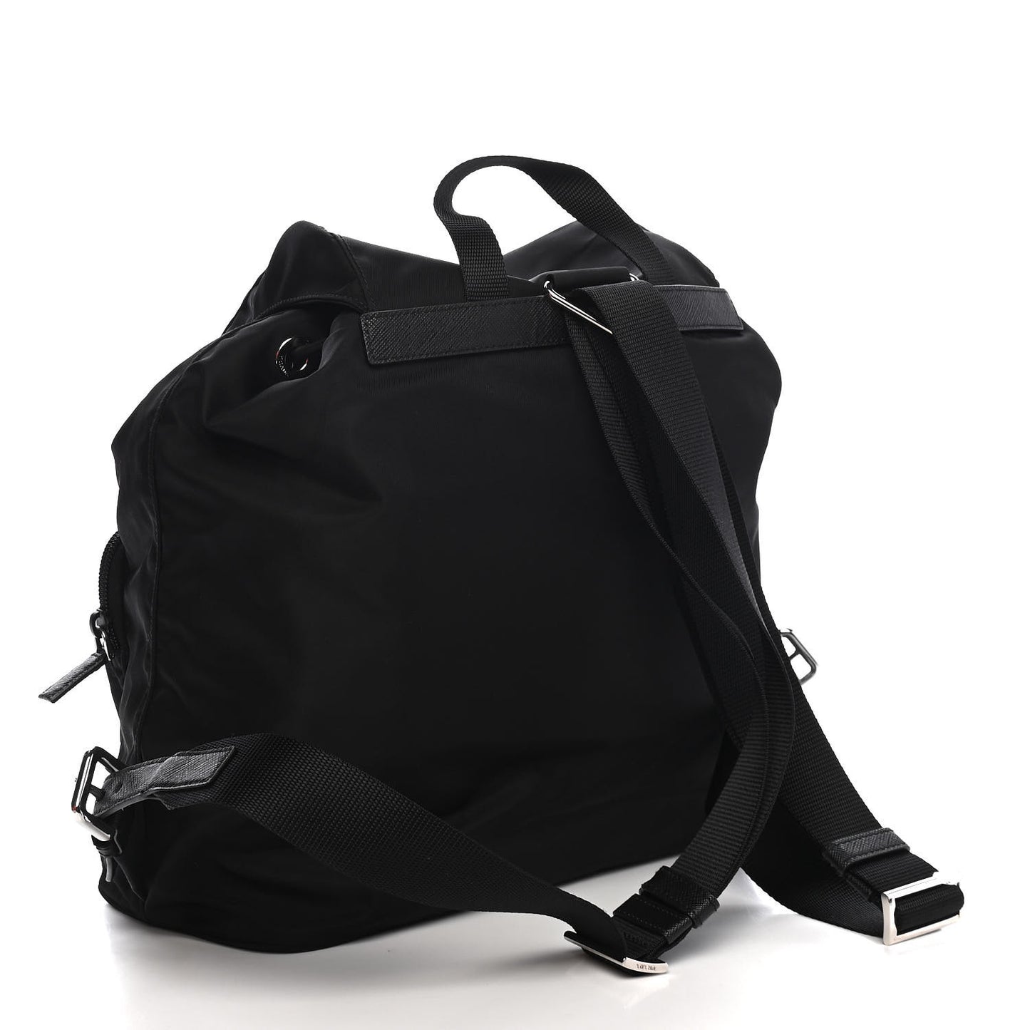 Tessuto Nylon Saffiano Medium Backpack Black