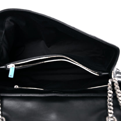 Saint Laurent Calfskin Y Quilted Monogram Large Loulou Chain Satchel Black 5 of 15