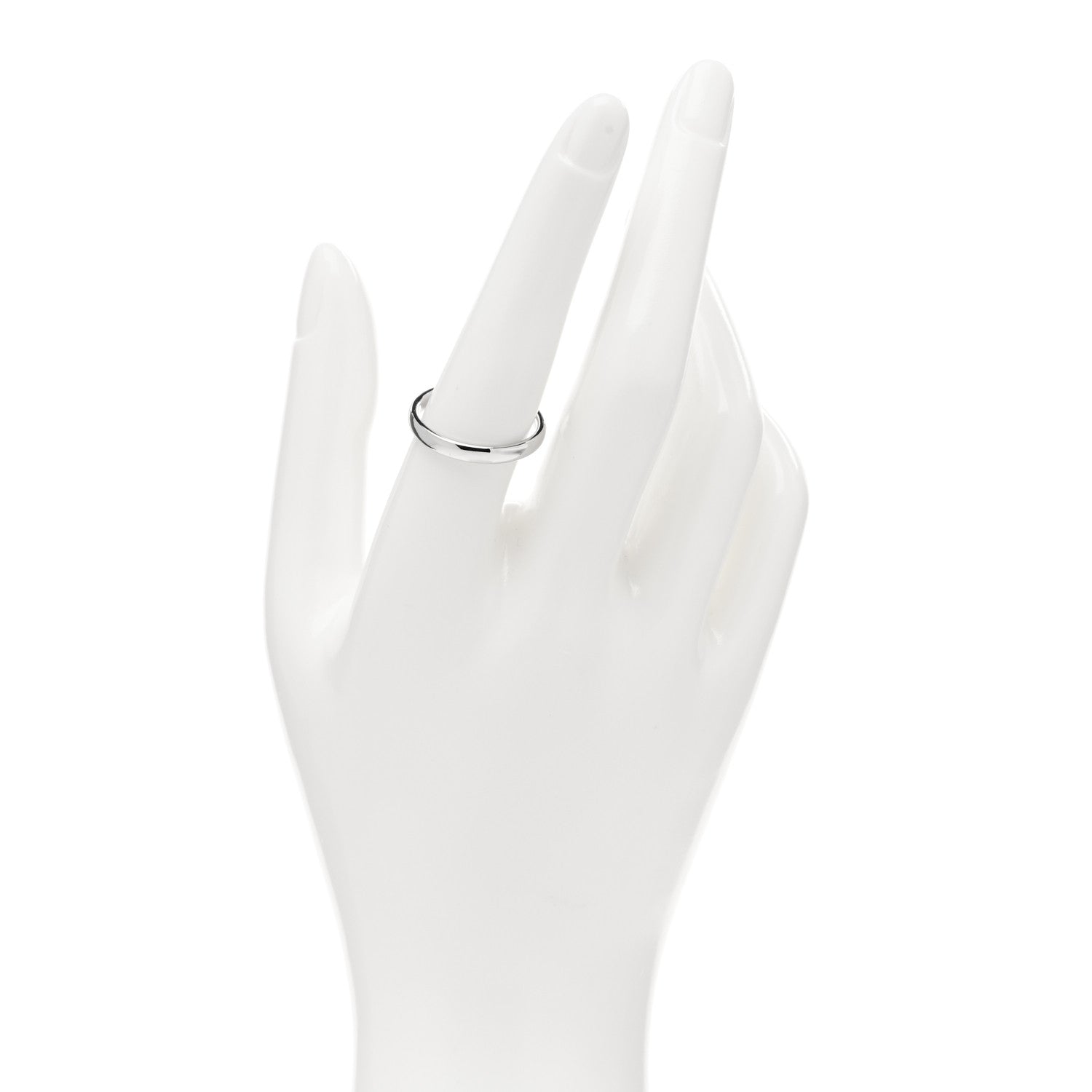 Tiffany Platinum 3mm Classic Wedding Band Ring 58 8.25 2 of 4
