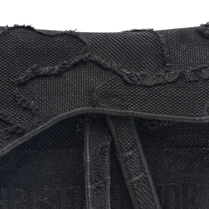 Christian Dior Canvas Embroidered Camouflage Saddle Bag Black 8 of 10