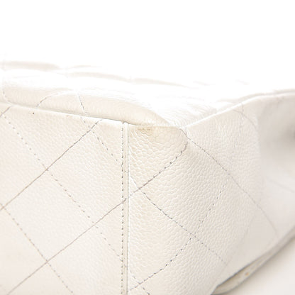 Chanel Caviar Quilted Maxi Single Flap White 15 of 16