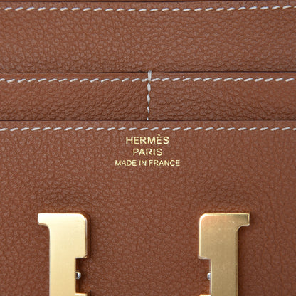 Hermes Evercolor Constance Short Wallet Gold 6 of 10